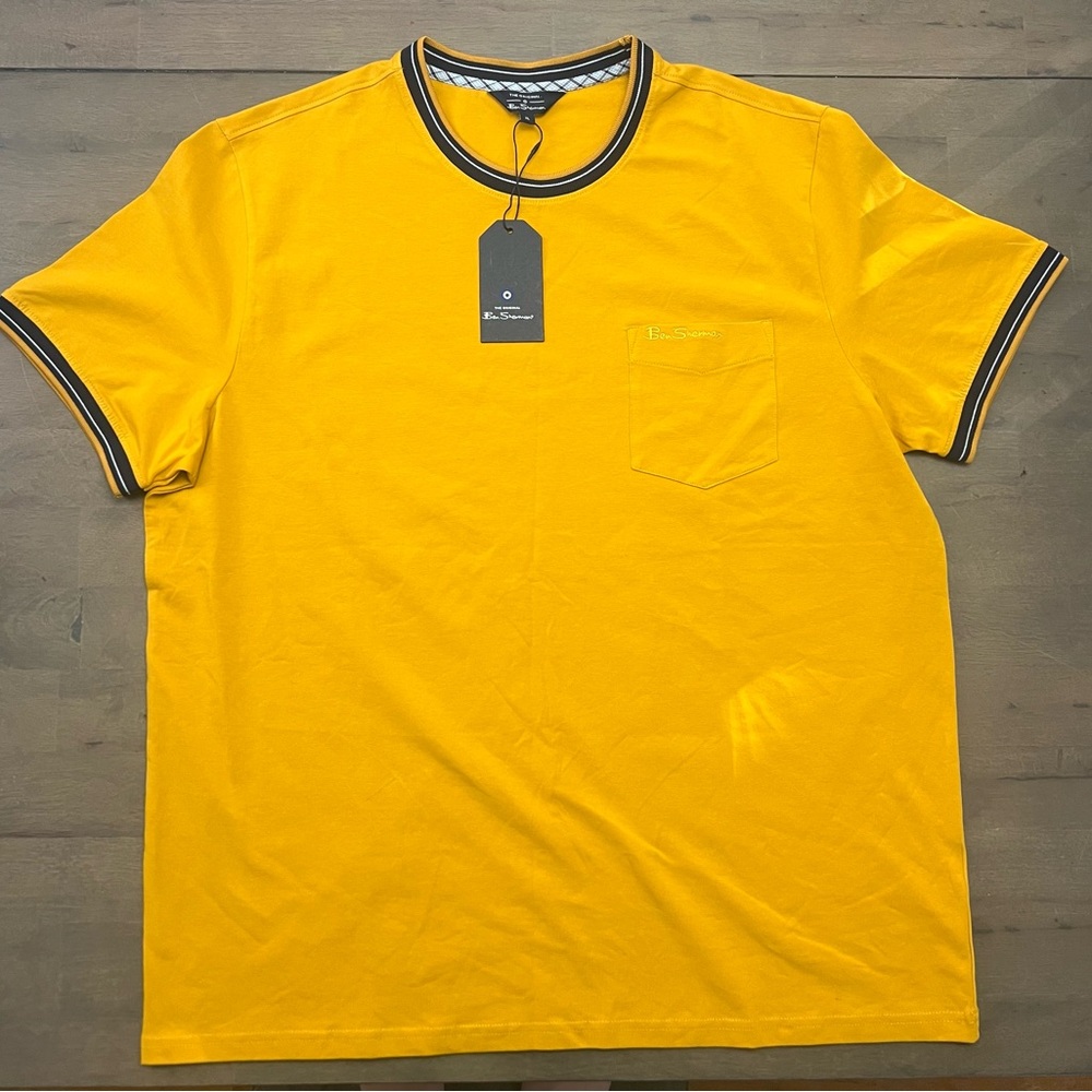 Ben Sherman Yellow Short Sleeve Tee